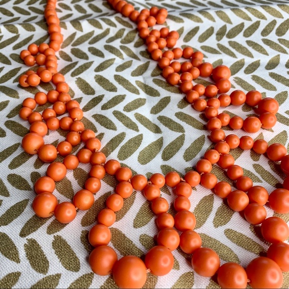 J. Crew Jewelry - Authentic J.Crew Orange Bubble Rope Necklace